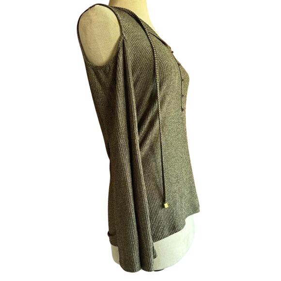 Womens Shirt Size Small Green Long Sleeve Earthy Boho Professional Office Siren - Picture 4 of 8